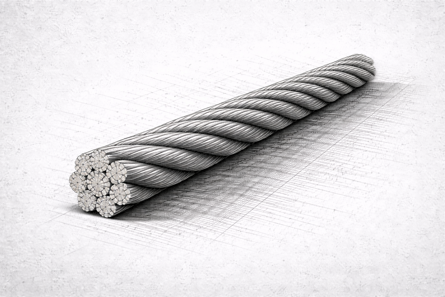 Câble acier galvanisé Ø6 mm - Résistance 2157 kg - Vente au mètre