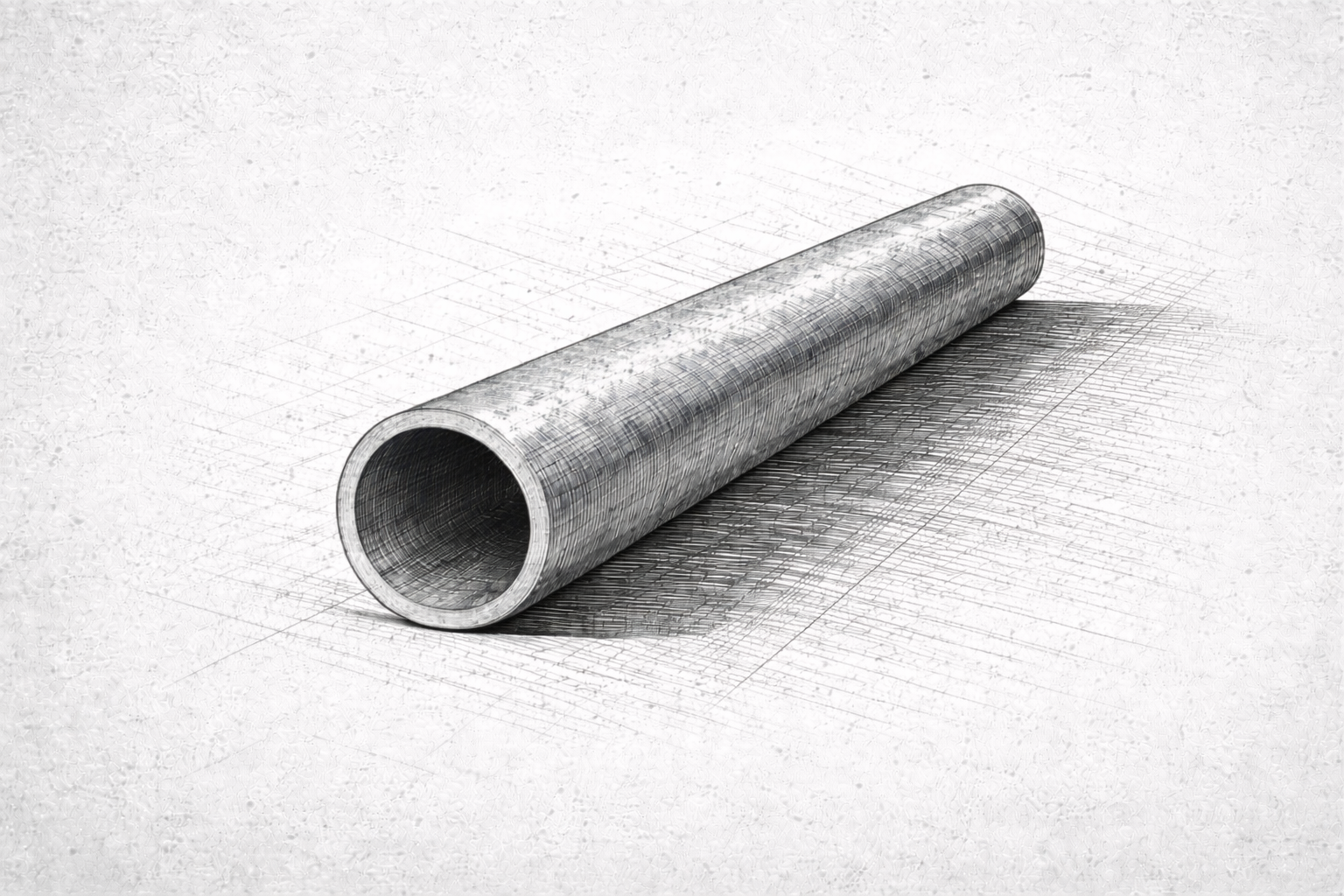 Tube acier galvanisé rond Ø48 mm épaisseur 2 mm - Découpe sur mesure