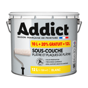 Sous-Couche ADDICT Plaques de Plâtre 10L + 20% Gratuit