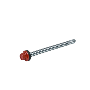 VIS TETINOX BOIS P1 6.3X75 COVEO 8012 ROUGE TUILE