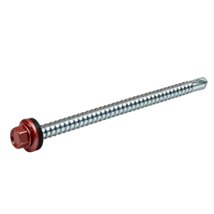 VIS TETINOX BOIS P1 6.3X100 COVEO 8012 ROUGE TUILE