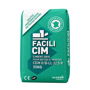 CIMENT FACILICIM ciment FRANCAIS 32,5 R NF / LE SAC DE 35 KG ALIENOR