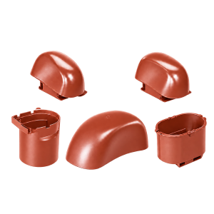 DUROVENT KIT VENTILATION HAUTE PERFORMANCE D160 mm ROUGE