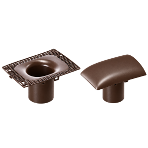 DUROVENT KIT VENTILATION PASSIVE D110 mm BRUN