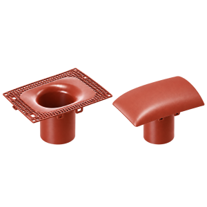 DUROVENT KIT VENTILATION PASSIVE D110 mm ROUGE